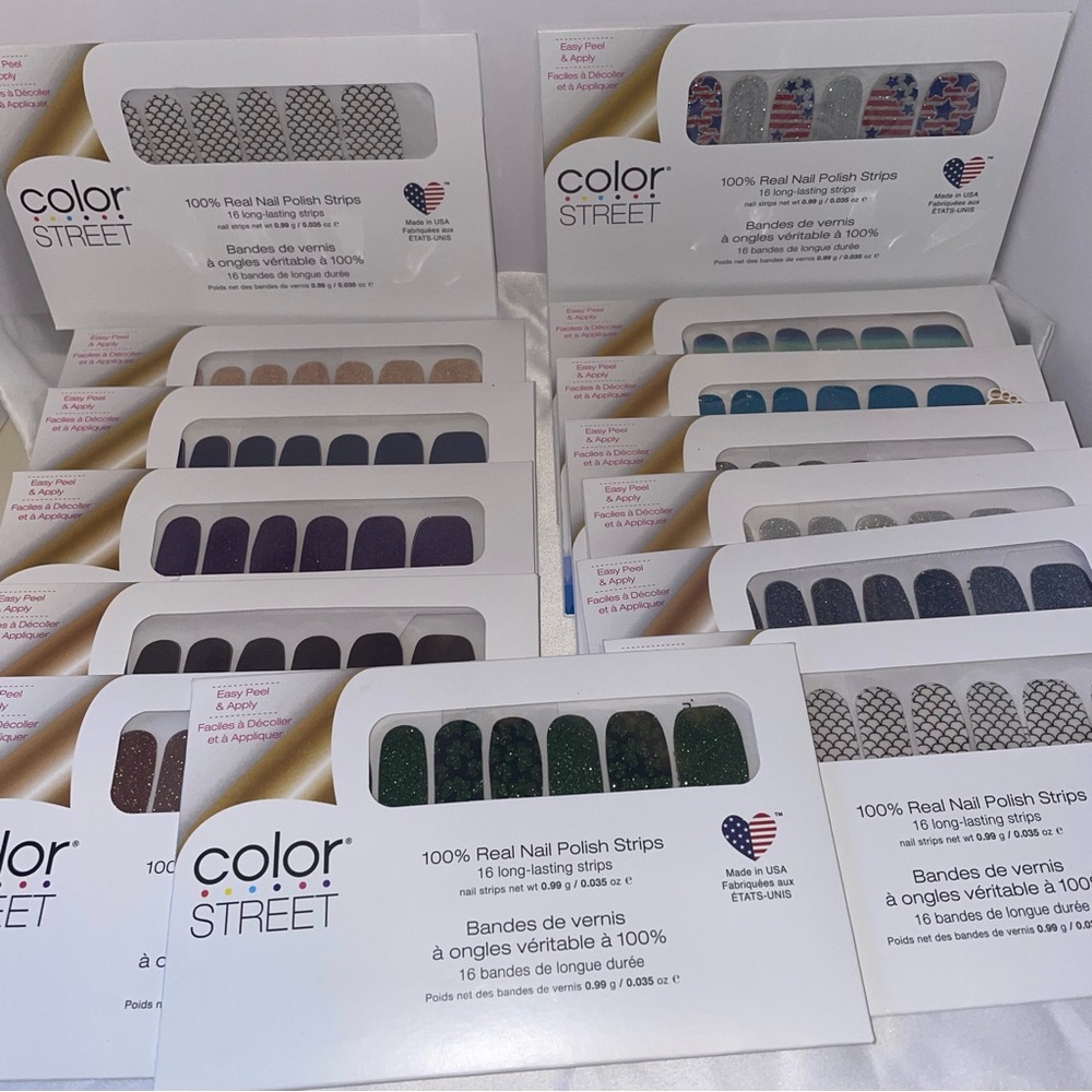 Lot of 14 Color Street Polish Strips New Sealed